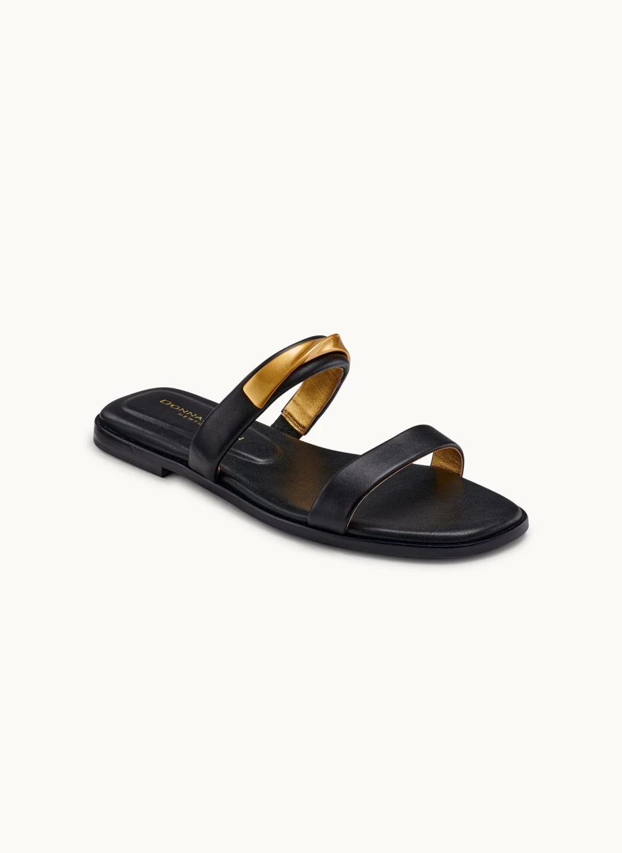 Donna Karan Women's Harmoni Flat Sandal – Comfortable Stylish Slide Sandals for Women