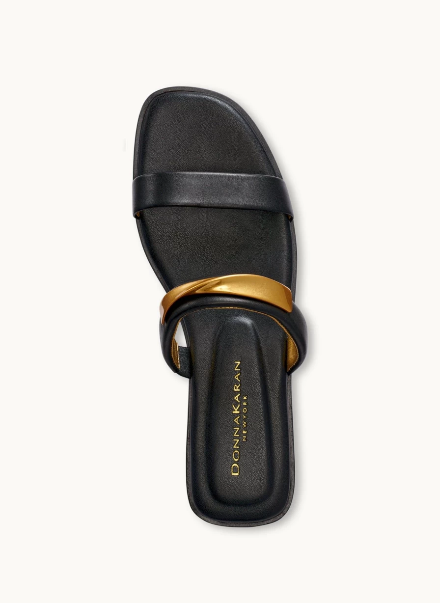 Donna Karan Women's Harmoni Flat Sandal – Comfortable Stylish Slide Sandals for Women