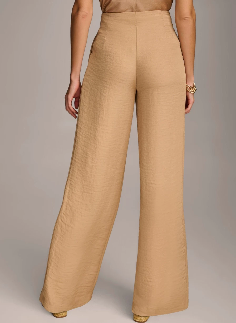 Donna Karan Women's High Waisted Pants - Elegant & Comfortable Trousers for a Chic Look