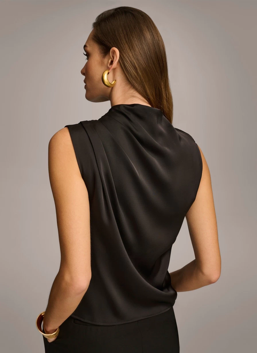 Donna Karan Women's Woven Shell Top