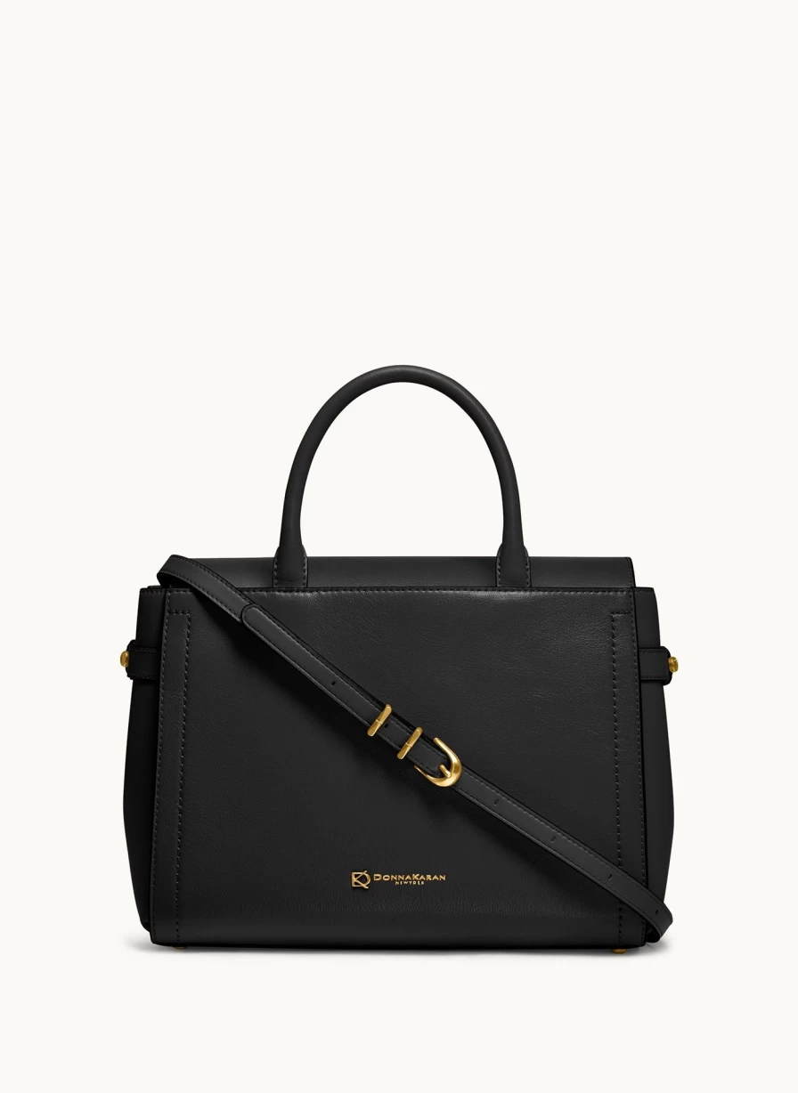 Donna Karan Women's Roslyn Satchel Handbag - Premium Leather Shoulder Bag for Women