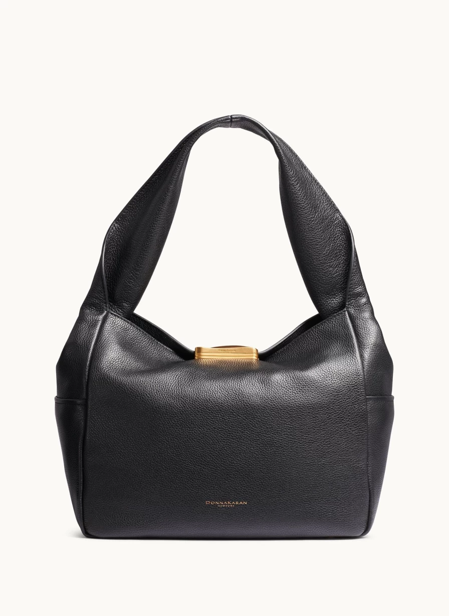 Donna Karan Women's Amagansett Leather Shoulder Bag - Stylish Designer Handbag for Women