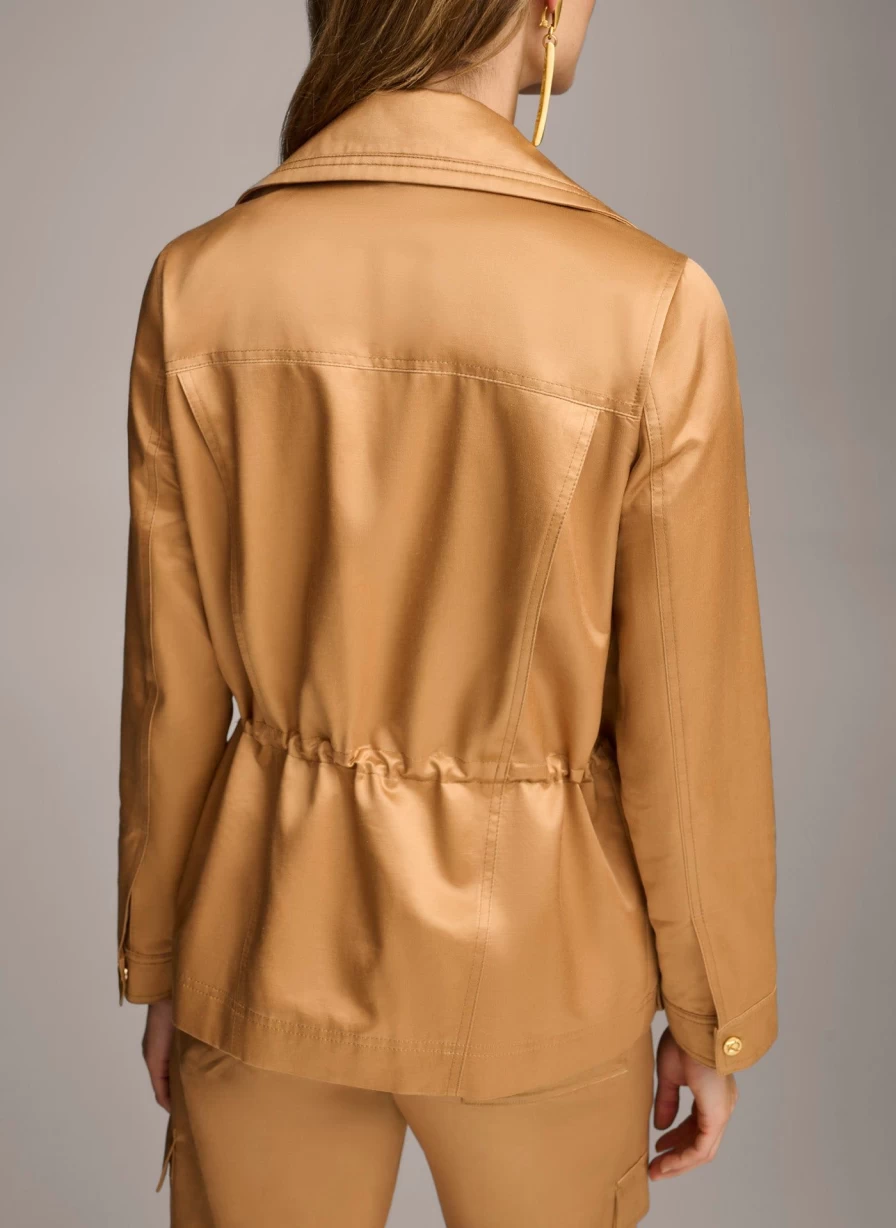Donna Karan Women's Utility Blazer – Stylish & Functional Jacket for Everyday Wear
