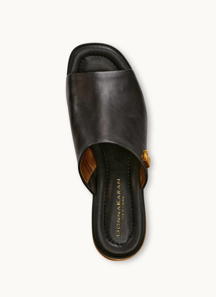 Donna Karan Women's Tinley Peep Toe Mule Sandals