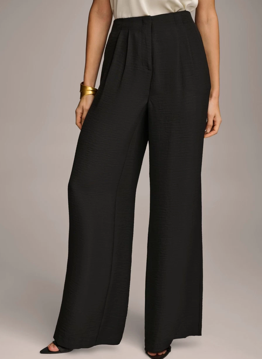 Donna Karan Women's High Waisted Pants - Elegant Comfort & Style