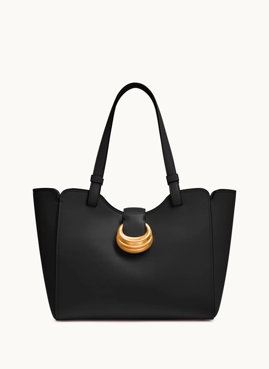Donna Karan Women's Valley Stream Leather Tote Bag – Stylish & Spacious Handbag for Everyday Use