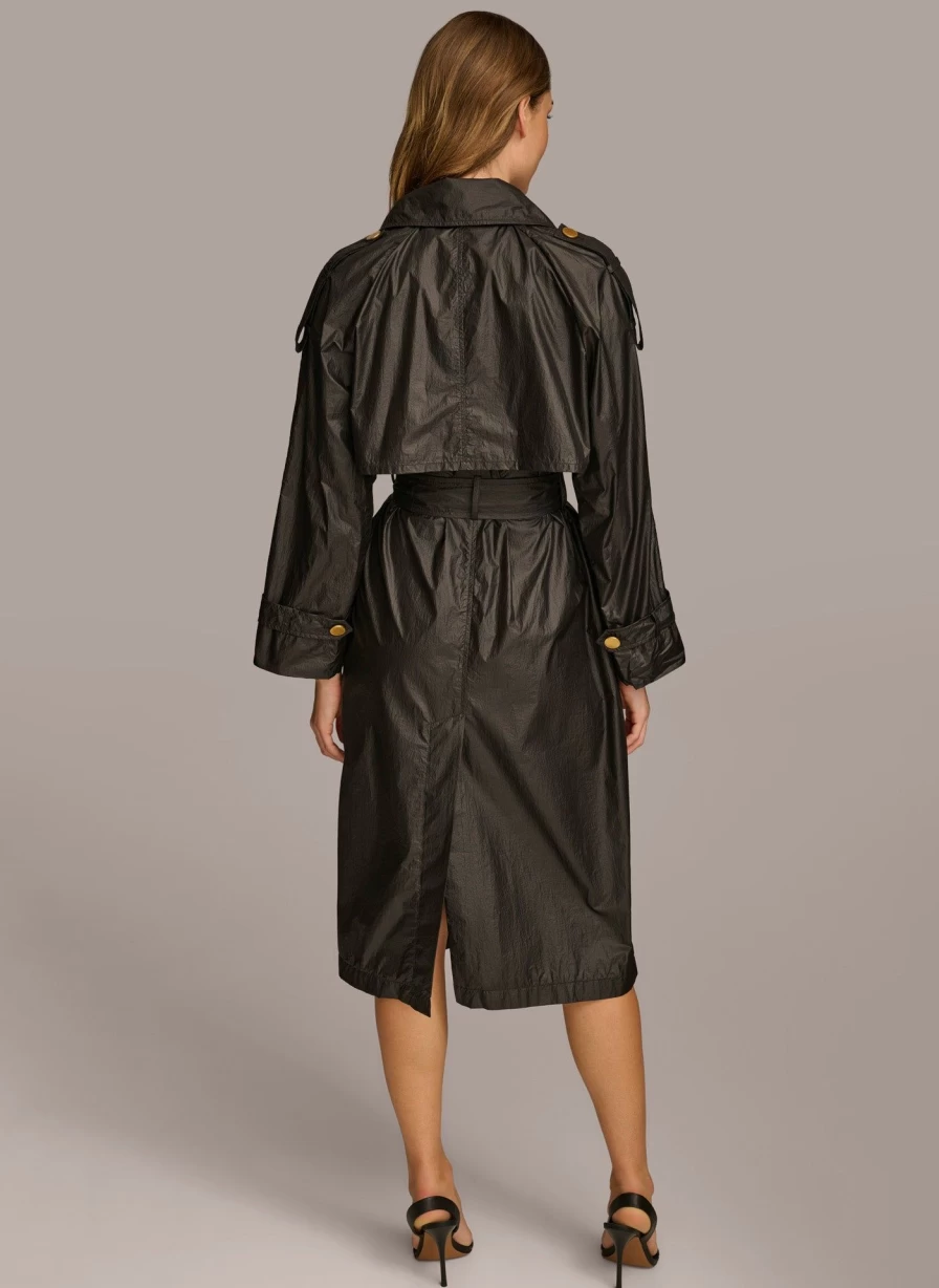 Donna Karan Women's Lightweight Belted Trench Coat
