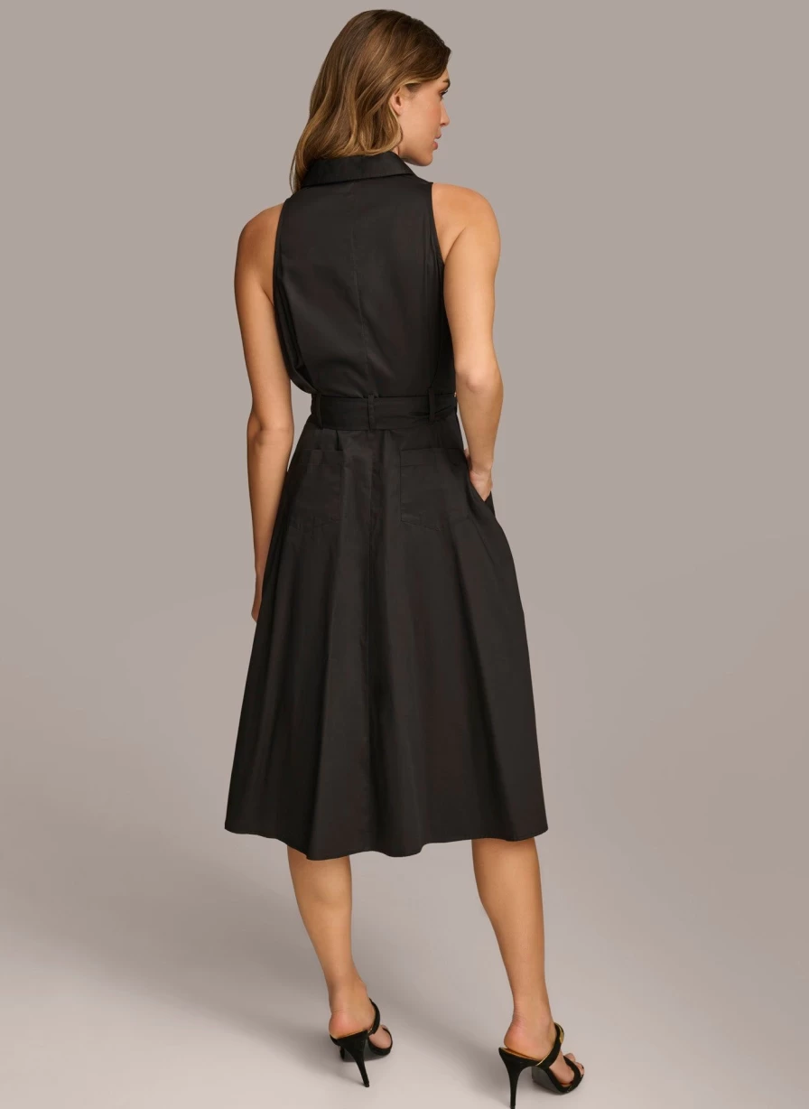 Donna Karan Women's Cotton Shirt Dress - Elegant Casual Wear