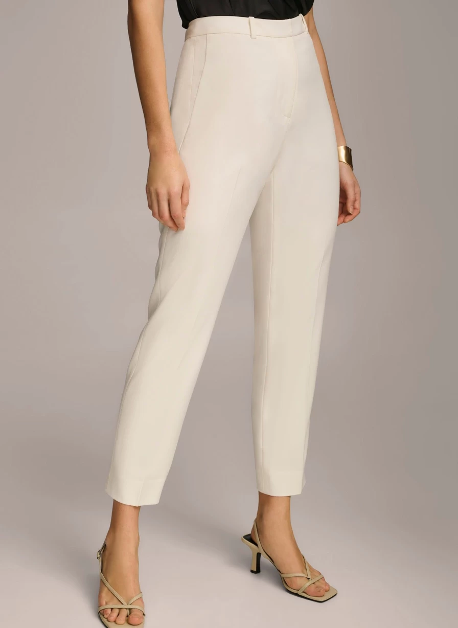Donna Karan Women's Slim Leg Pants - Elegant Tailored Fit for Modern Style