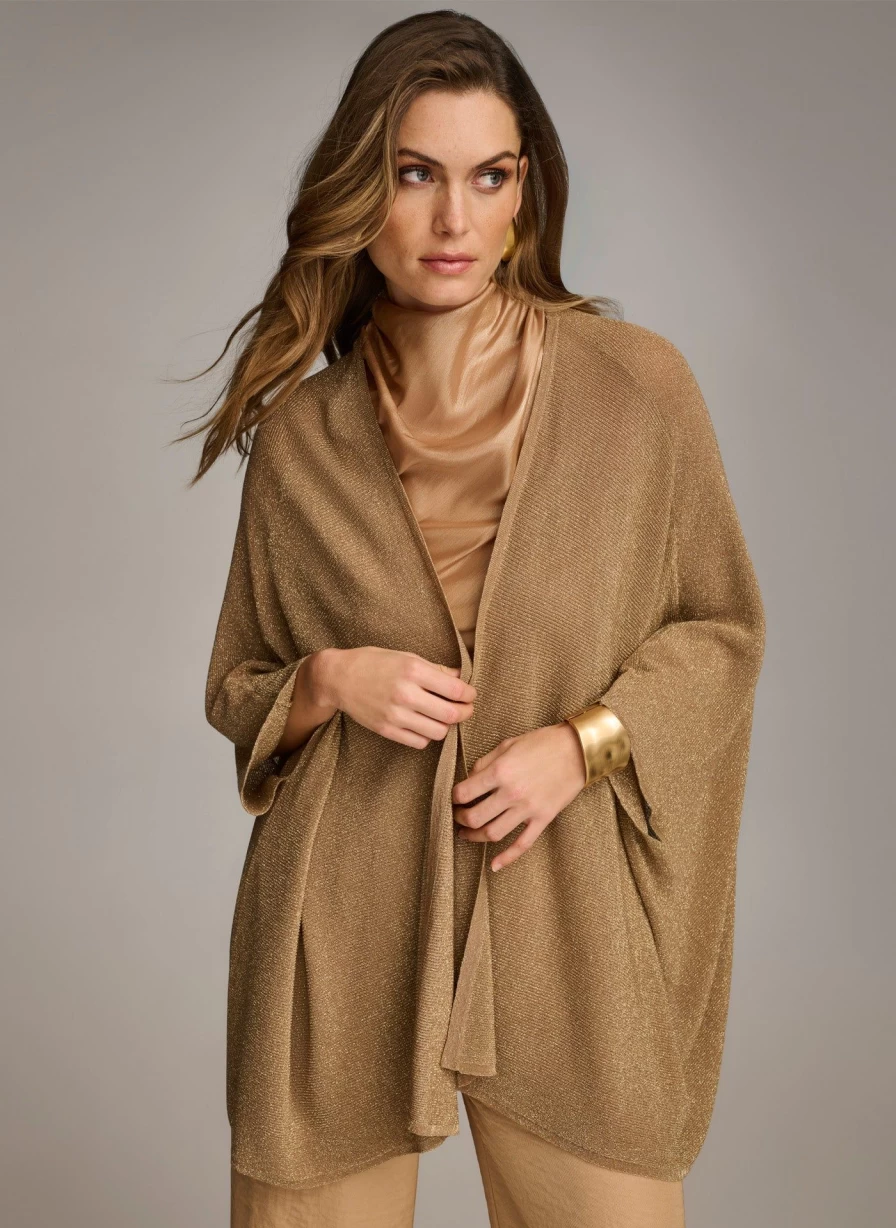 Donna Karan Women's Lurex Cardigan - Sparkling Knitwear for Elegant Outfits
