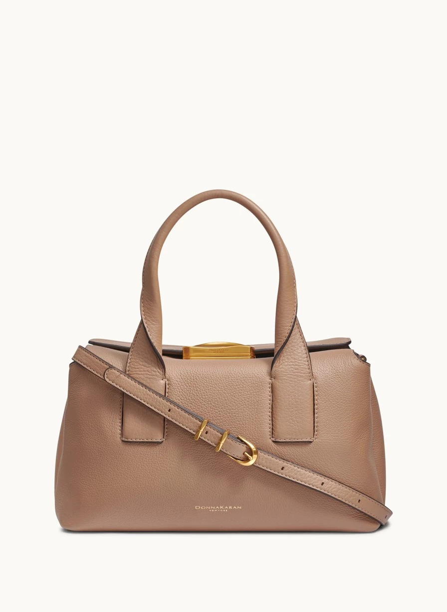Donna Karan Women's Amagansett Leather Satchel Handbag - Elegant Designer Tote for Women