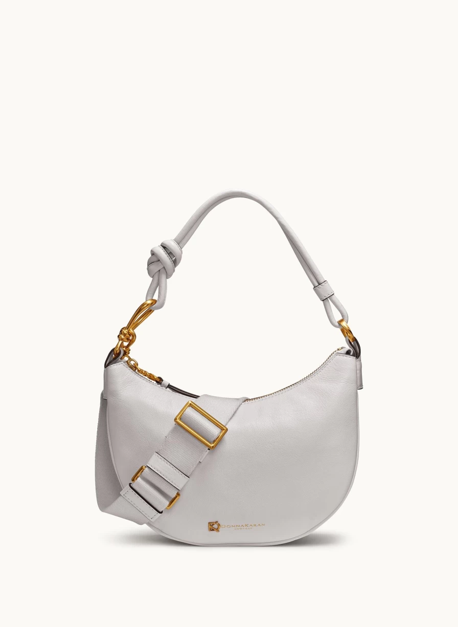 Donna Karan Women's Roslyn Small Hobo Bag - Stylish Leather Handbag for Everyday Use