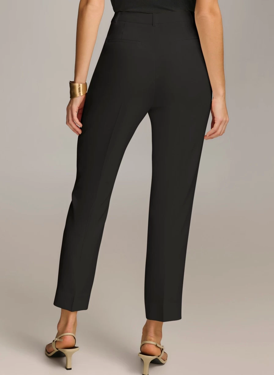 Donna Karan Women's Slim Leg Pants - Elegant Tailored Fit Trousers for Style & Comfort