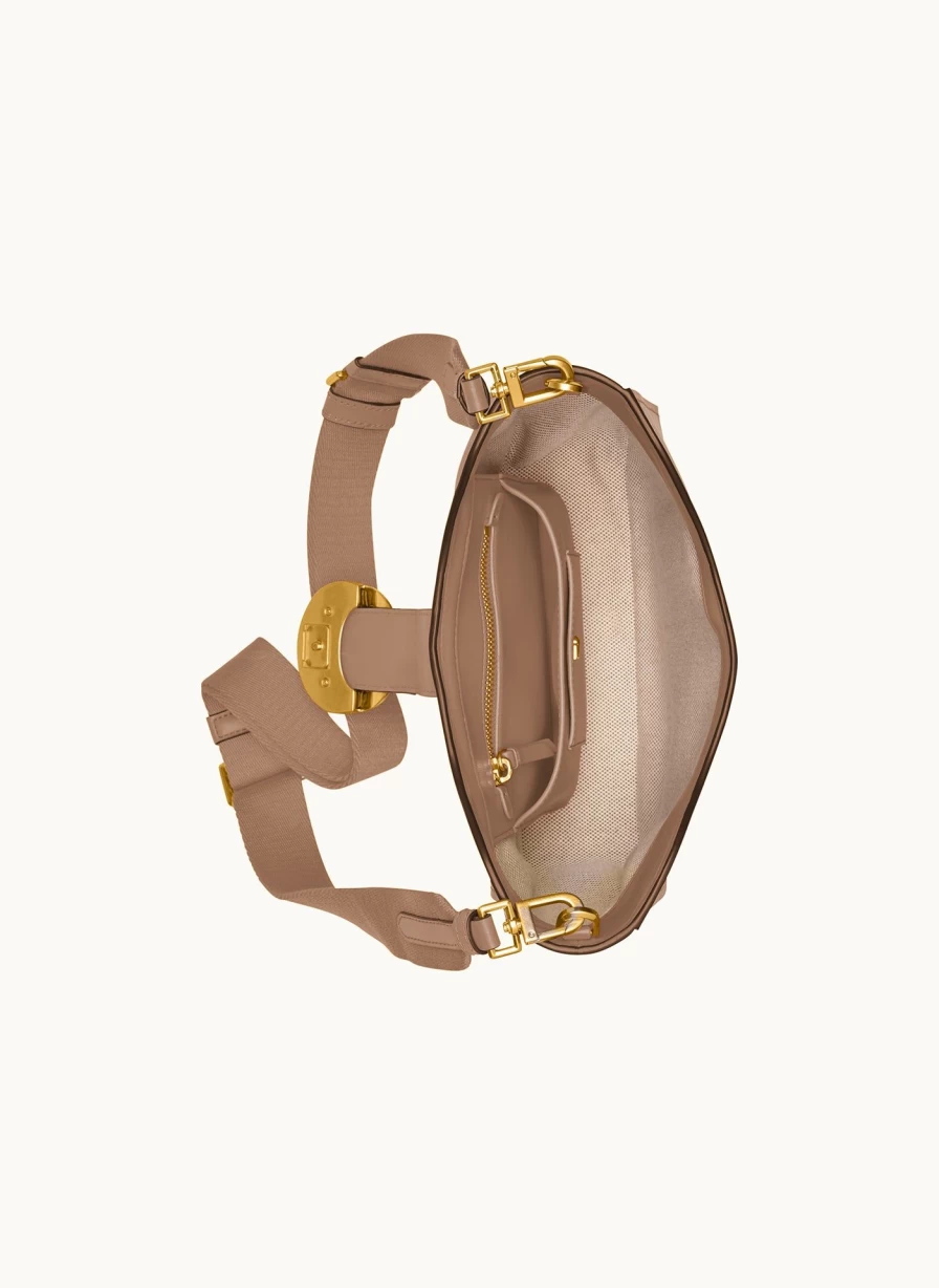 Donna Karan Women's Valley Stream Leather Crossbody Bag for Everyday Use